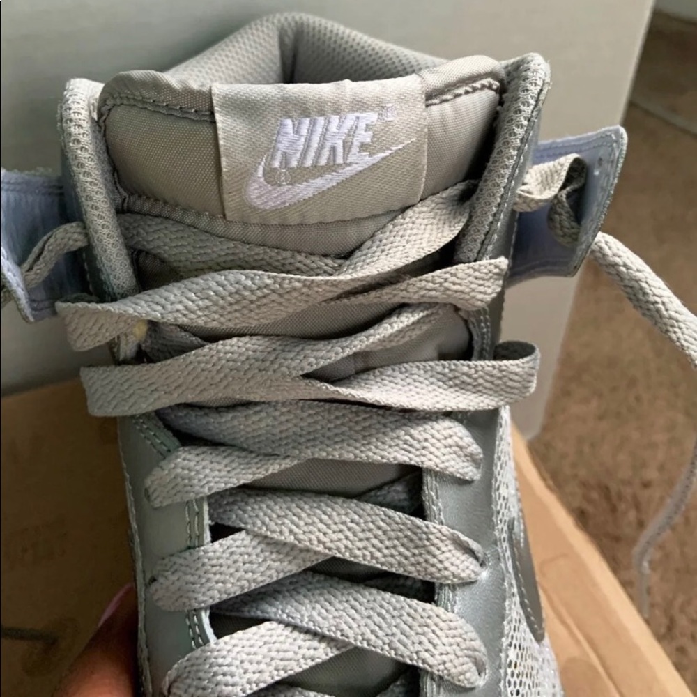 Silver Nike High Tops - Picture 4 of 6